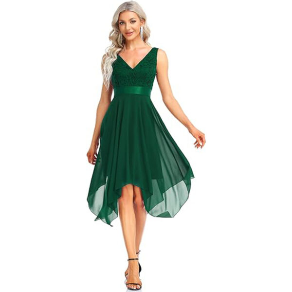 Women's Lace Chiffon Cocktail dress - Image 6