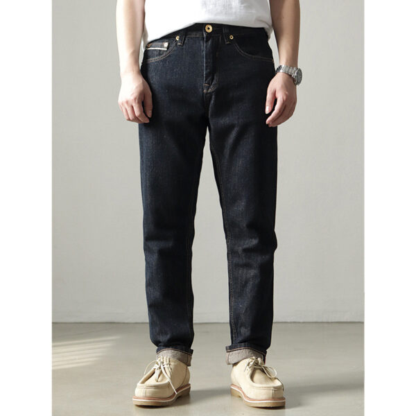 Red And White Red Ear Denim Jeans For Men - Image 5