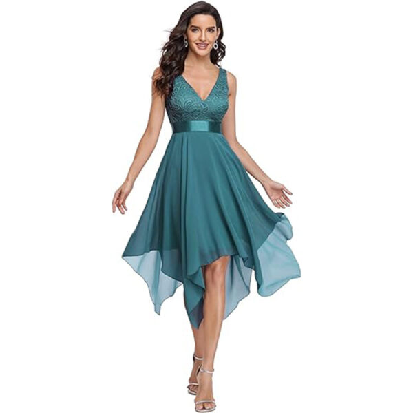 Women's Lace Chiffon Cocktail dress - Image 5