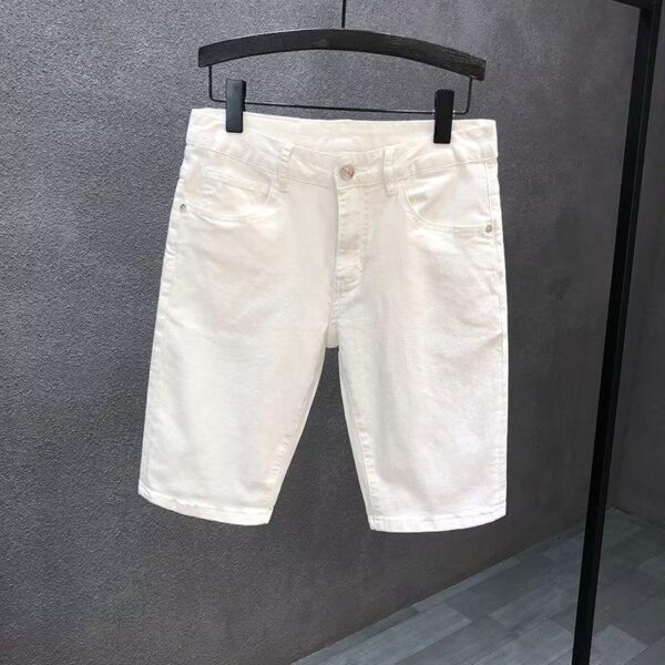 Summer Thin Cropped Denim Shorts For Men - Image 6
