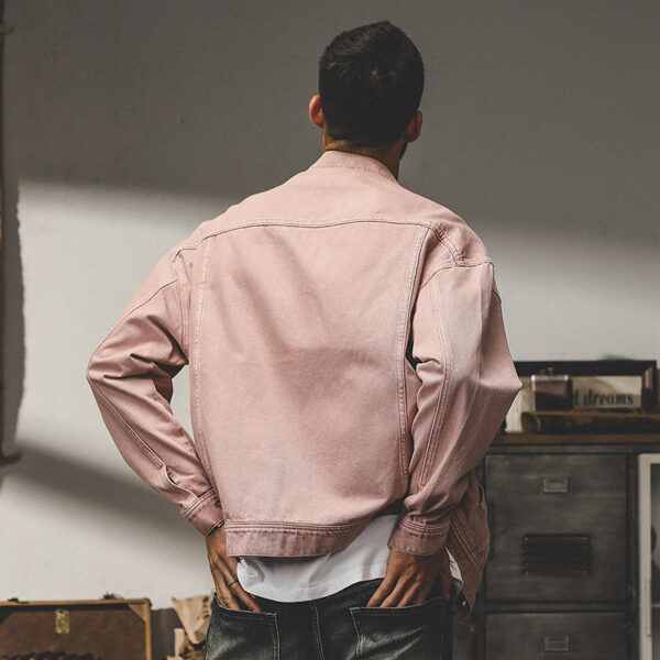 Fashion American Classic Vintage Denim Jacket Men - Image 2