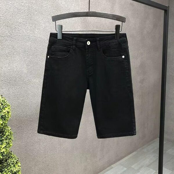 Summer Thin Cropped Denim Shorts For Men - Image 4