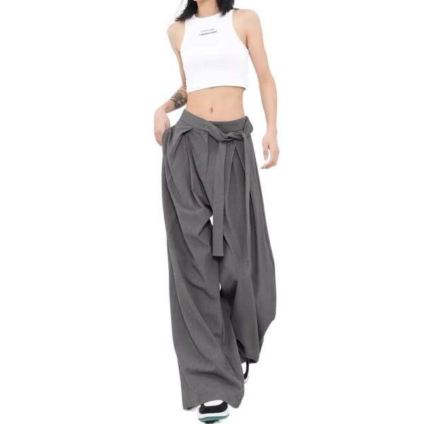 Fashion Women's Casual Pants Wide Leg Trousers - Image 6