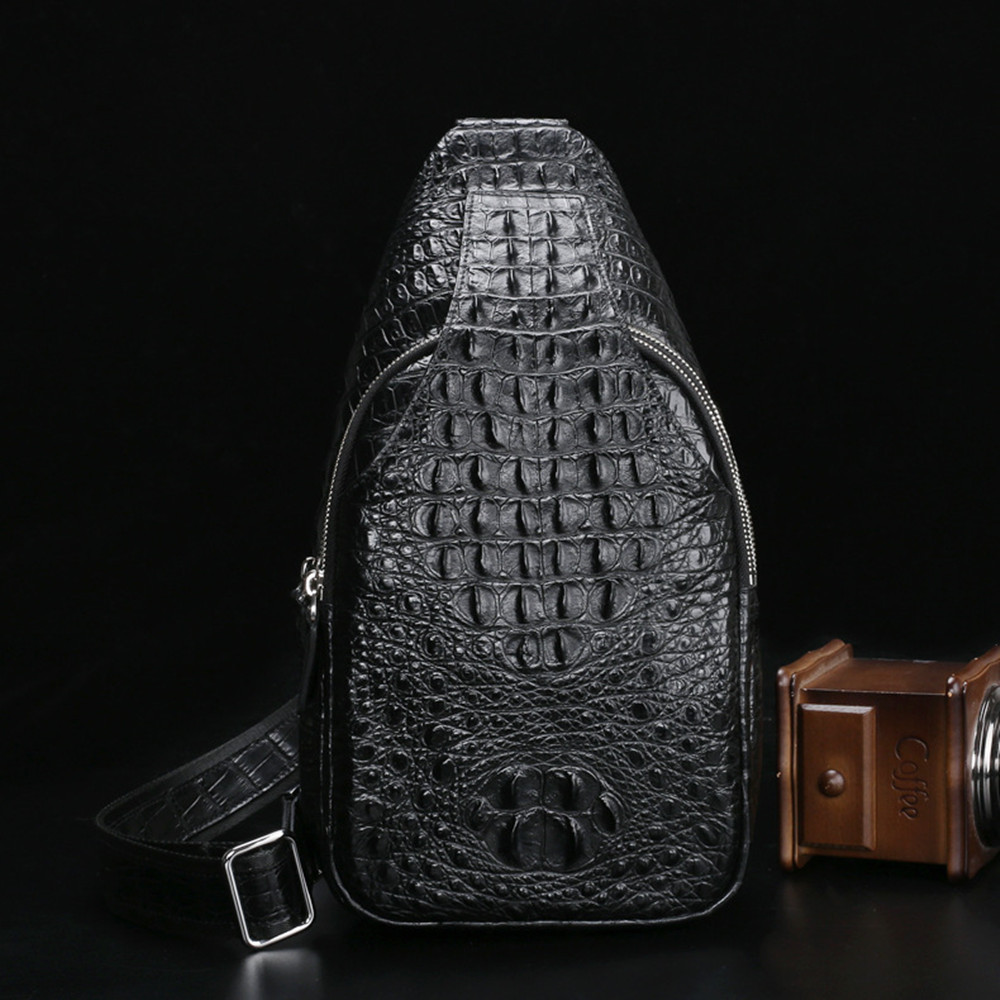 Leather Chest Bag Men’s Casual Crossbody