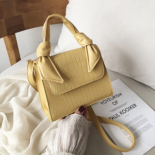 Fashion Stone Pattern Portable Small Square Bag - Image 3