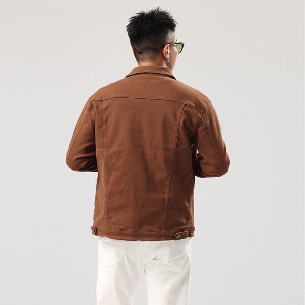 Handsome Korean Style Slim Fit Denim Coat For Men - Image 6