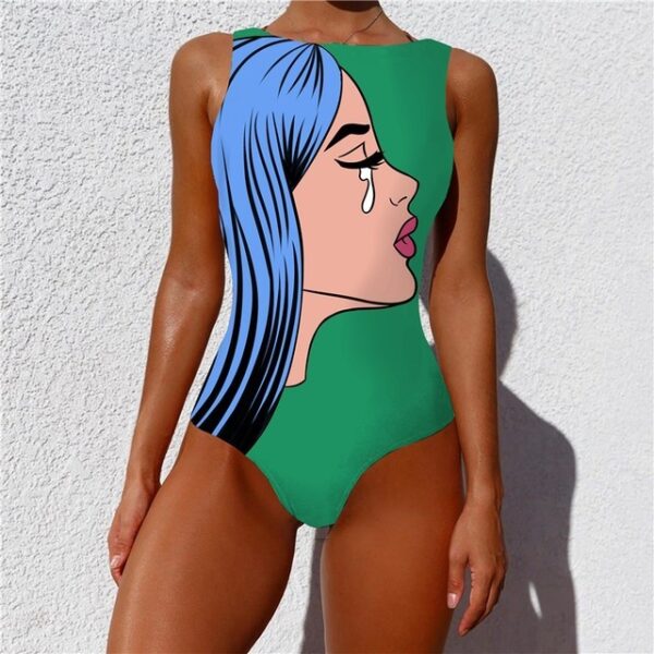 Women Monokini Swimwear Swimsuit Bikini - Image 4