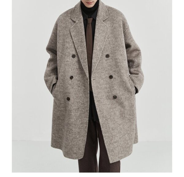 Double-sided Woolen Coat Men's Mid-length - Image 2