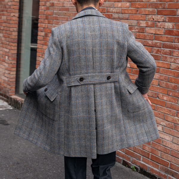 Retro High-quality Wool Plaid Polo Coat - Image 2