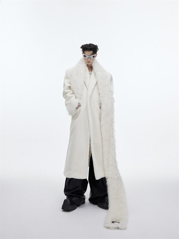 Scarf Design Overcoat Plush Thickened - Image 2