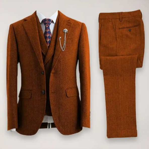 New Men’s Suit Casual Three-piece Suit