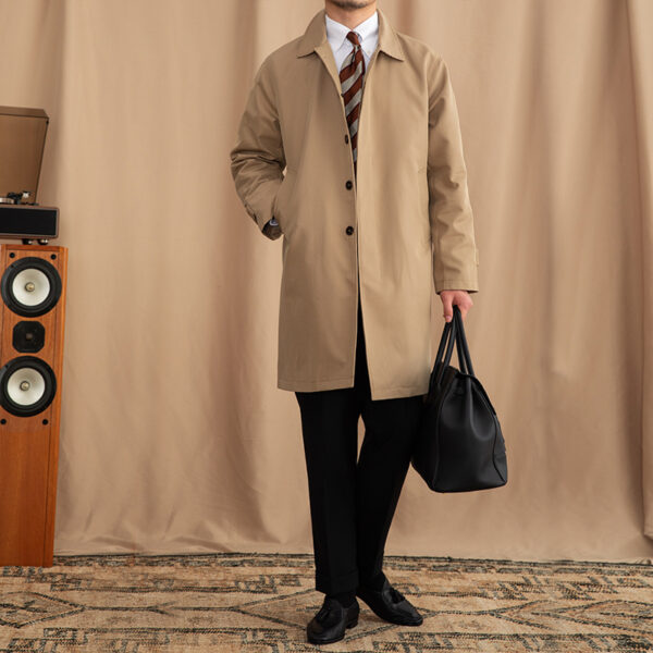 Lapel Single Breasted Business Casual Mid-length Trench Coat - Image 8