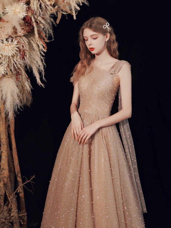 Bridal Wedding Host Performance Long Evening Dress - Image 2