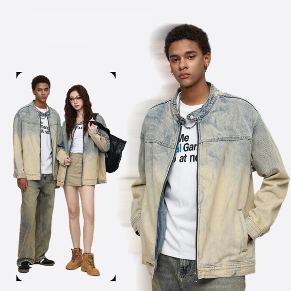 Simple Casual Denim Coat For Men