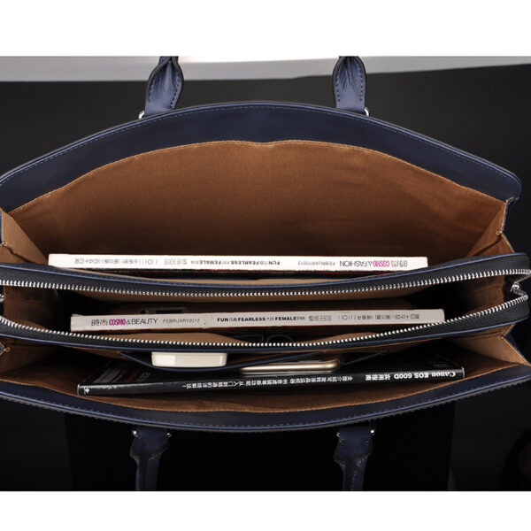 Handbagmen's Business Multi-compartment Combination Lock Briefcase - Image 9