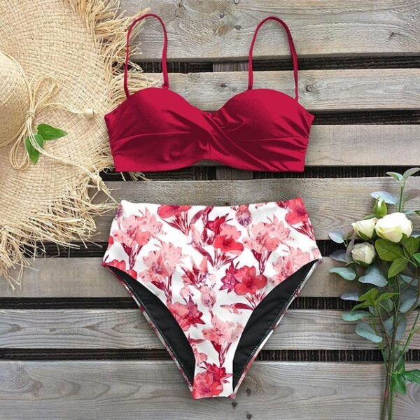 Bikini Swimwear Swimsuit Swim Suit Women Woman High Waist - Image 3
