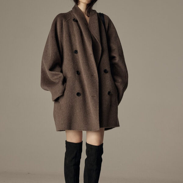 Elegant Winter Double-sided Wool Women's Coat - Image 4