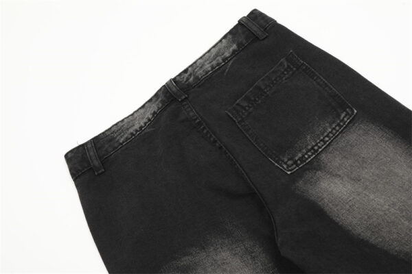 Fashion Loose Denim Bootcut Pants Men - Image 8