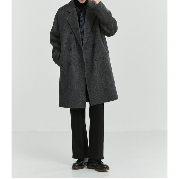 Double-sided Woolen Coat Men's Mid-length - Image 3