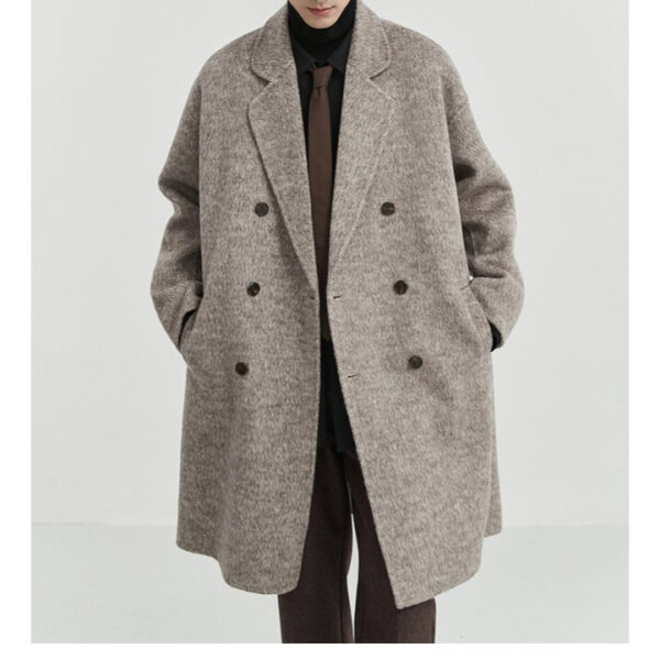 Double-sided Woolen Coat Men's Mid-length - Image 7