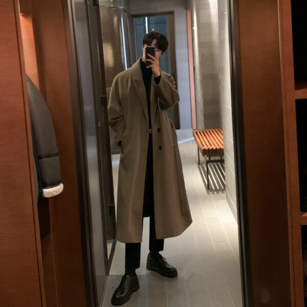High-grade Knee-length Trench Coat - Image 3
