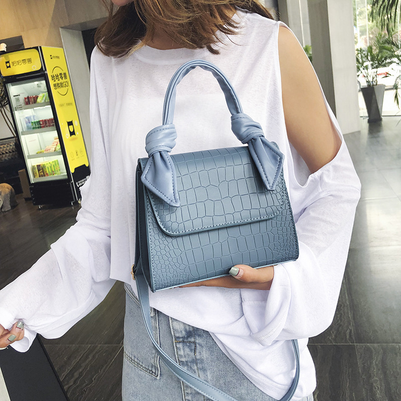 Fashion Stone Pattern Portable Small Square Bag