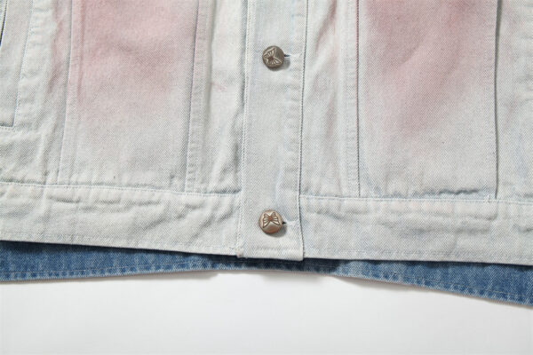 Inkjet Tie-dyed Denim Clothing Loose Jacket Men - Image 6