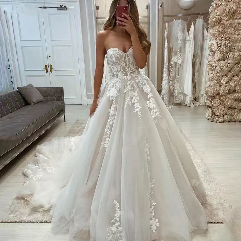 Bridal Lace Yarn dress