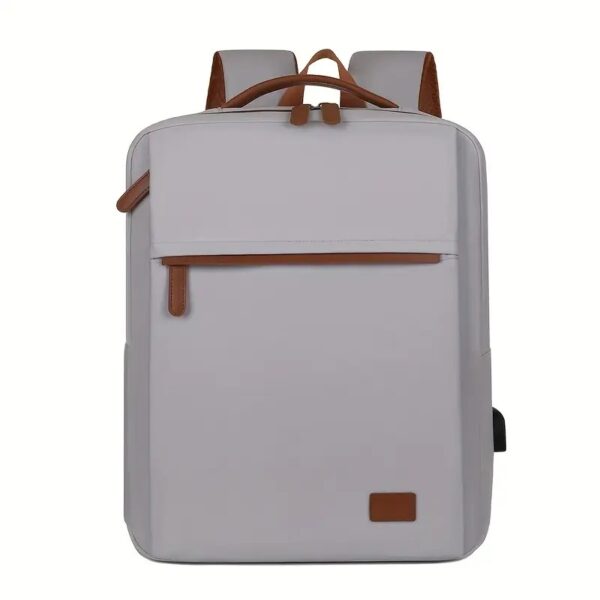 Backpack Oxford Cloth Business Computer Bag With Large Capacity, Strong And Wearable Student School Bag, Solid Color And Versatile Travel Backpack - Image 6