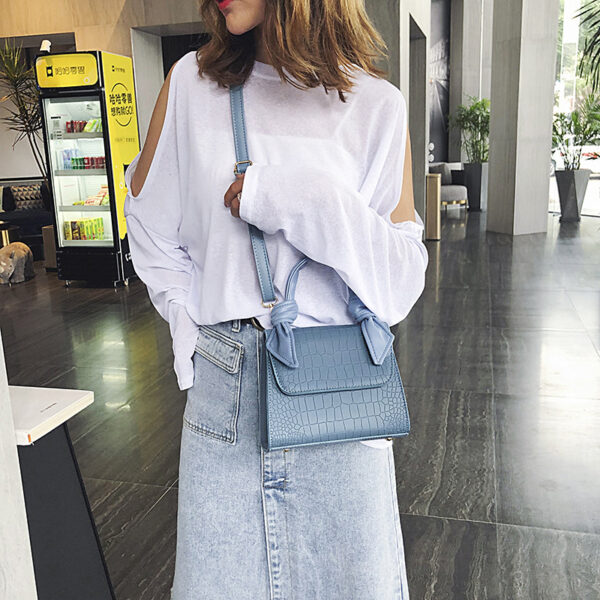 Fashion Stone Pattern Portable Small Square Bag - Image 4