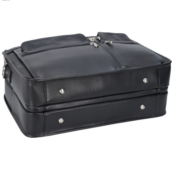 Tiding Leather Leather Business First Layer Cowhide 17-inch Laptop Bag - Image 3