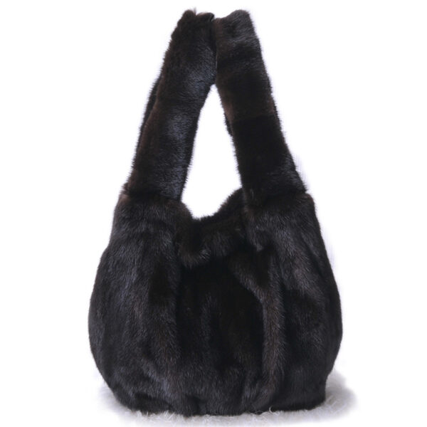 Whole Skin Mink Fur Wrap Soft Surface - Image 2