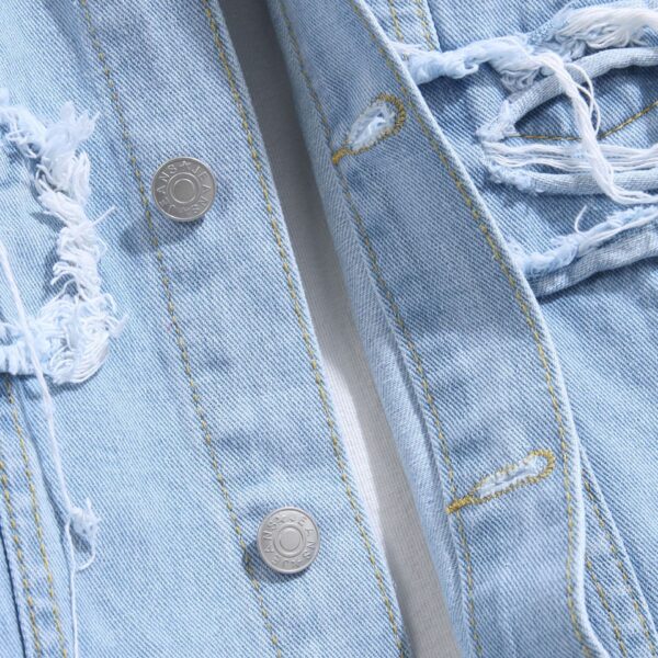 European And American Spring And Autumn Denim Coat Men - Image 2