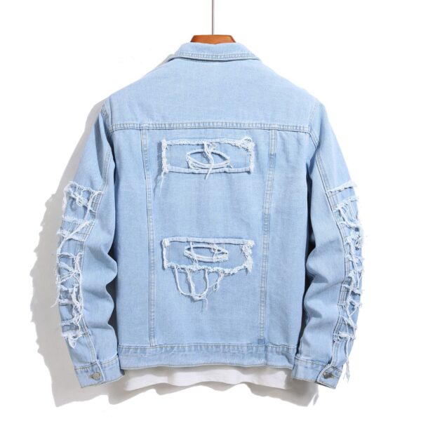 European And American Spring And Autumn Denim Coat Men - Image 3