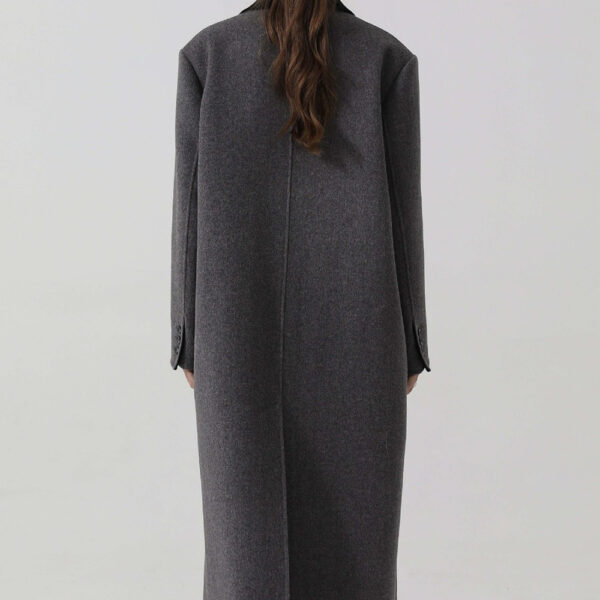 Women's Loose Extended Gun Lapel Coat - Image 3
