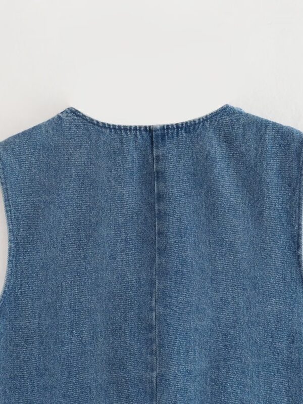 Fashion Denim Waistcoat Vest Women - Image 8