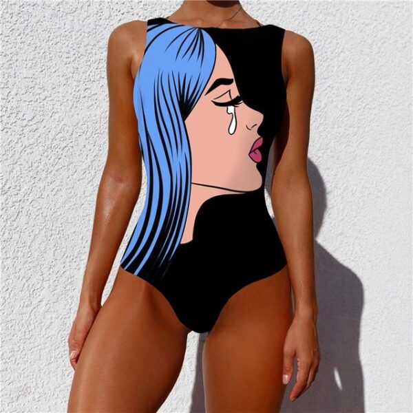 Women Monokini Swimwear Swimsuit Bikini - Image 5