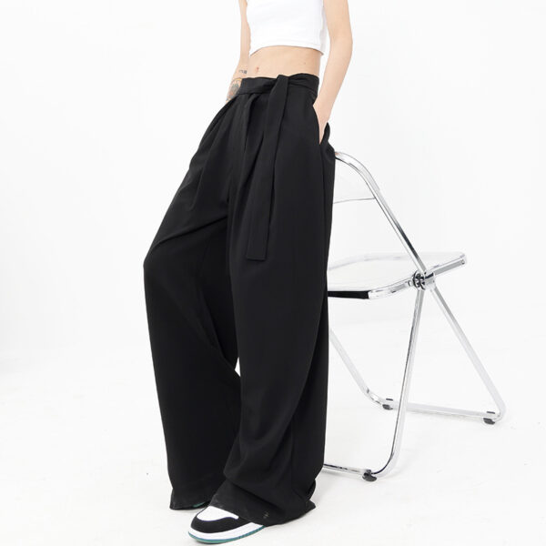 Fashion Women's Casual Pants Wide Leg Trousers - Image 4