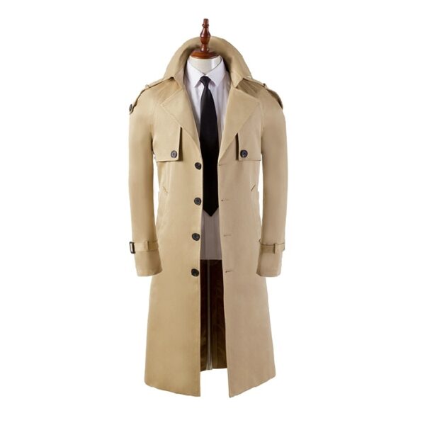 Men's Trench Coat Super Long - Image 3