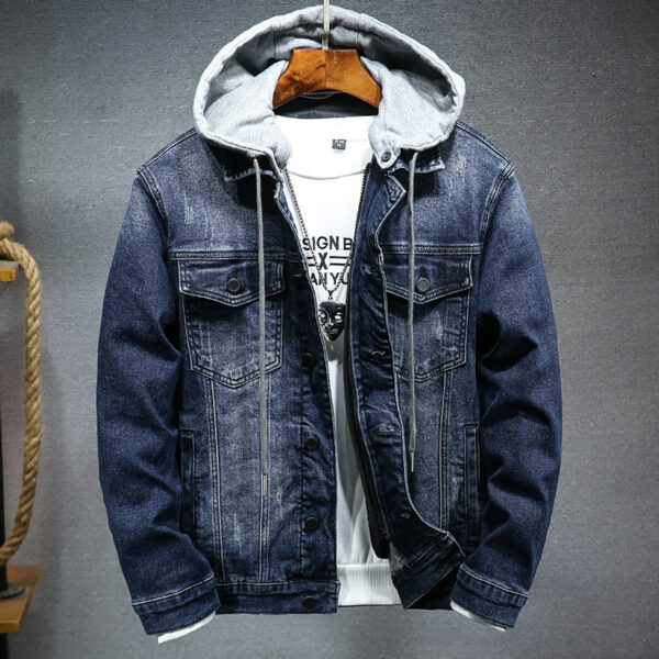 Thick denim jacket men - Image 4
