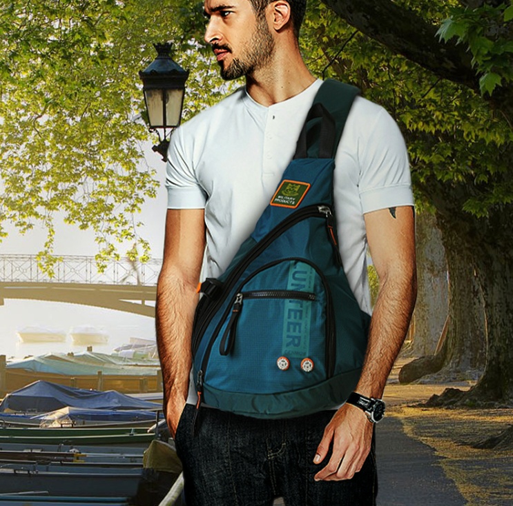 Men Oxford  Cross Body Trekking Bags