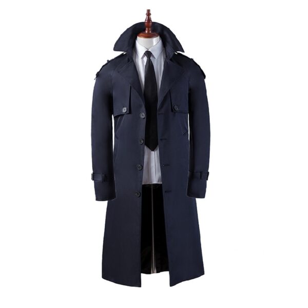 Men's Trench Coat Super Long - Image 7