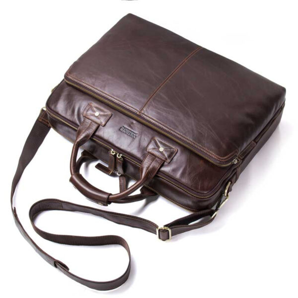 Casual Leather Business Briefcase - Image 5