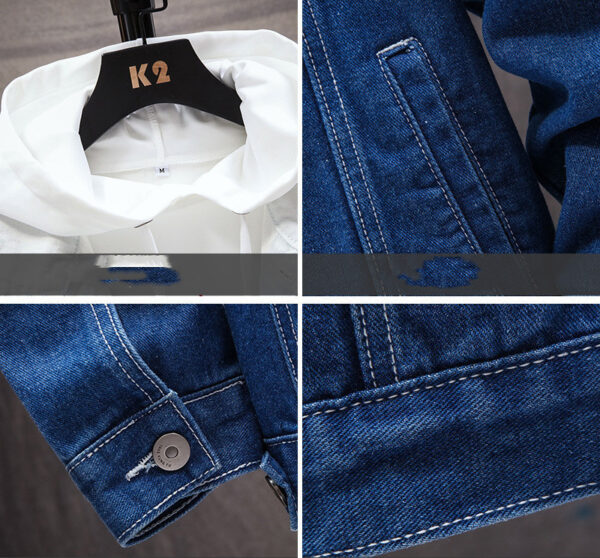 Men's Denim Jacket Loose Jacket - Image 4