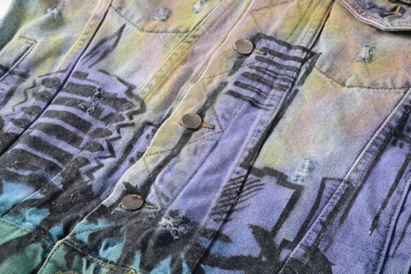 Digital Print Slim Jacket Men - Image 5