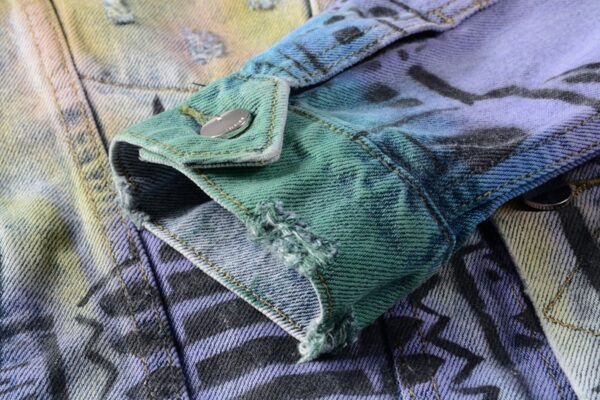 Digital Print Slim Jacket Men - Image 4