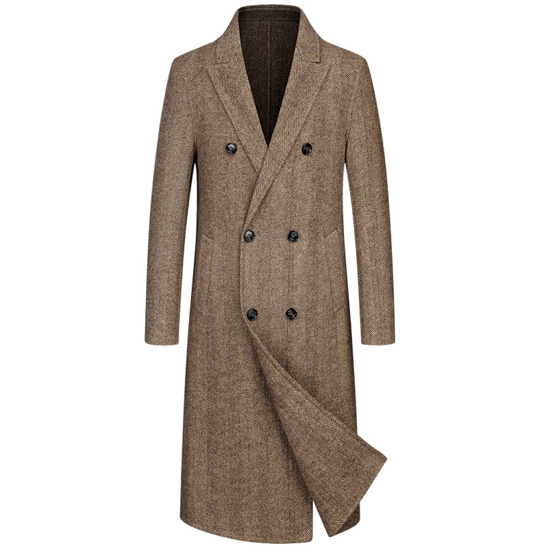 Handmade double-sided woolen coat men’s