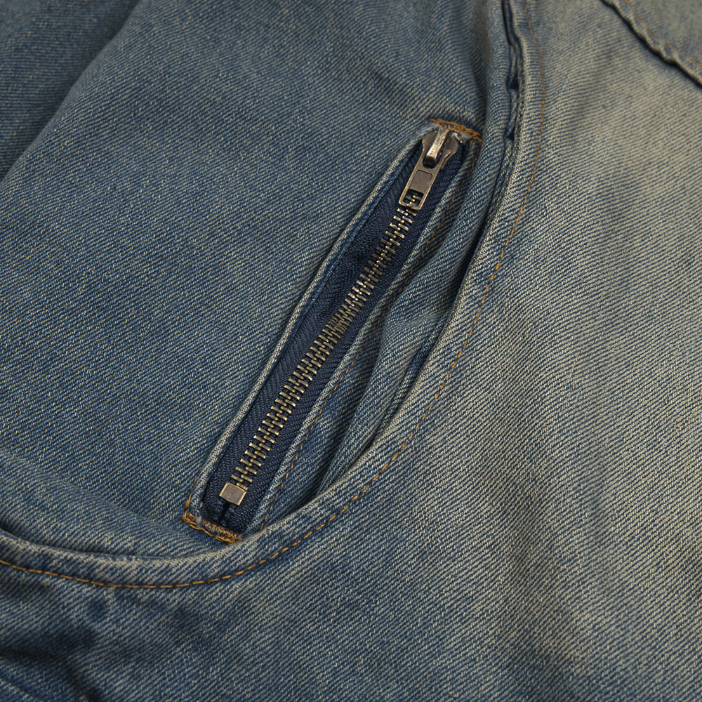 Punk Old Wash Denim Jacket Men - Image 4