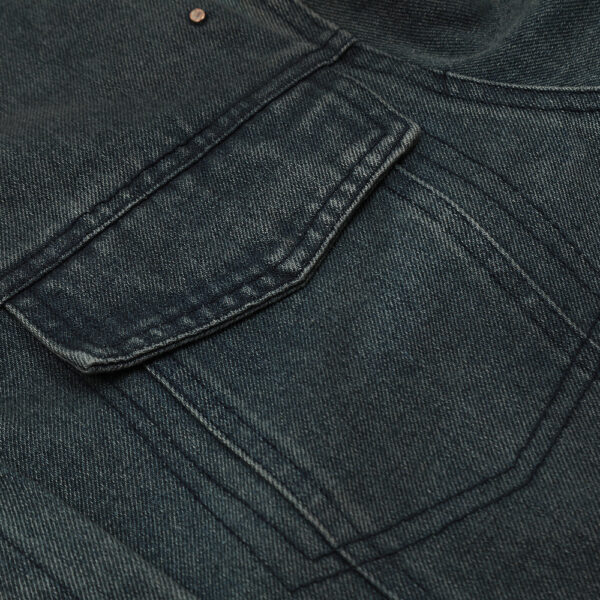 Punk Distressed Denim Jacket Coat Men - Image 10