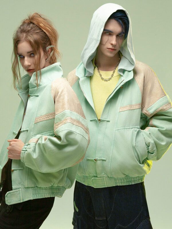 Chinese Style Leather Thickened Short Jacket - Image 5